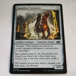MTG Magic The Gathering Foundations Jumpstart 25 J25 Shardless Outlander exc con - Image 1