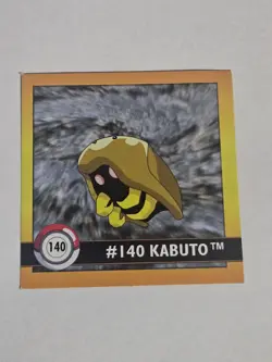 Kabuto #140 Pokemon 1999 Artbox Sticker Vintage NM - Image 1