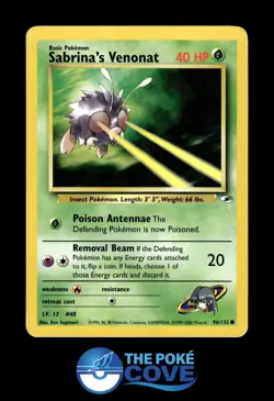 Sabrina's Venonat 96/132 | Gym Heroes Unlimited | Pokemon Common | NM - Image 1