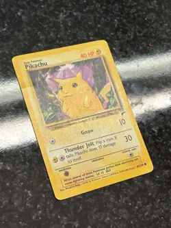 Pikachu 087/130 Base Set 2 Regular Common LP Vintage Pokemon Card 2000 - Image 2