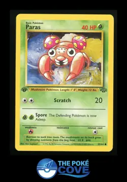Paras 59/64 | Jungle 1st Edition | Pokemon Common | MP - Image 1