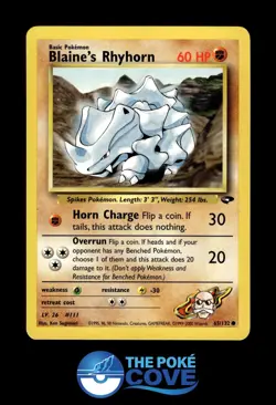 Blaine's Rhyhorn 65/132 | Gym Challenge | Pokemon Common | LP - Image 1