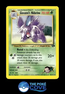 Giovanni's Nidorino 45/132 | Gym Challenge Unlimited | Pokemon Uncommon | LP - Image 1