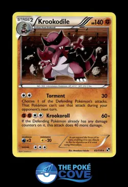 Krookodile 65/114 | Black & White Holo | Pokemon Rare Holo | DMG - Image 1