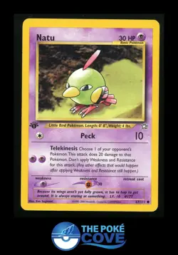 Natu 67/111 | Neo Genesis 1st Edition | Pokemon Common | MP - Image 1