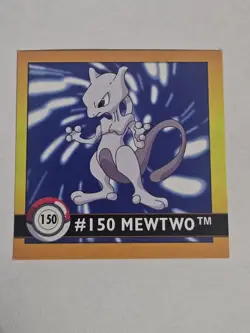 Vintage 1999 Series 1 Collectible Artbox Pokemon Sticker #150 Mew Two Rare - Image 1
