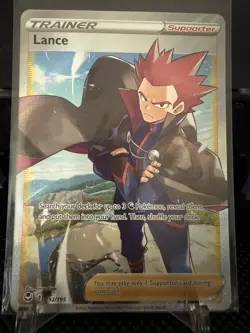 Lance 192/195 SWSH Silver Tempest Ultra Rare Pokemon NM - Image 2