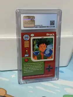 CGC 9.5 Gem Mint Brock Pokemon Topps (1999) Series 1- TV4 First print - Image 2