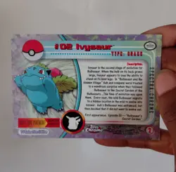 Ivysaur NM 02 - Topps Chrome TV Animation Edition - Pokemon - Image 2