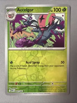 Pokemon TCG * SV White Flare * 009/086 Accelgor U * REVERSE HOLO * FRESH PK - Image 1