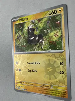 Pokemon TCG * SV White Flare * 031/086 Blitzle Common * REVERSE HOLO * FRESH PK - Image 2