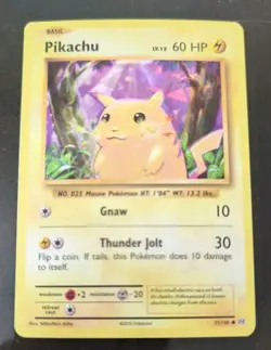 🔥Pokemon XY Evolutions Promo Pikachu Cracked Ice 35 Lightning Pikachu MP - Image 1