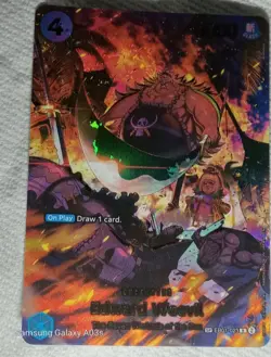 Edward Weevil SP R EB01-023 THE AZURE SEA'S SEVEN ONE PIECE Card ENGLISH OP14 NM - Image 2