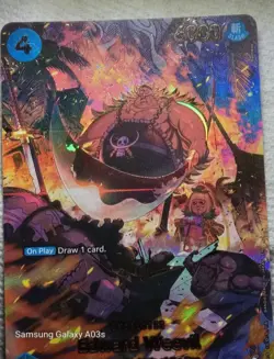 Edward Weevil SP R EB01-023 THE AZURE SEA'S SEVEN ONE PIECE Card ENGLISH OP14 NM - Image 3