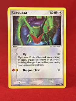 2006 Pokemon Pop Series 1 RAYQUAZA Holo Card 3/17 MP - Image 1