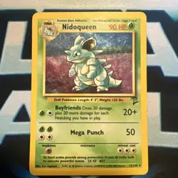 Nidoqueen 12/130 Holo Base Set 2 Pokemon Card WOTC MP! - Image 1