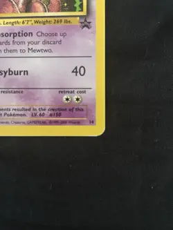 pokemon card 1999-2000 Mewtwo 14/53 Wotc Promo Regular - Image 4