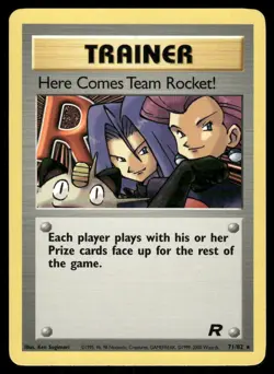 Pokemon Cards Here Comes Team Rocket! 71/82 Unlimited Team Rocket WOTC Rare LP - Image 1