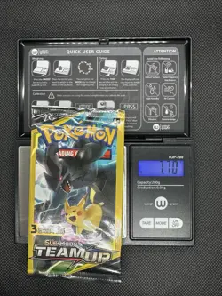 Rare Pokemon Team Up 3 Card Factory Sealed Booster Pack HEAVY 7.70g - Image 1