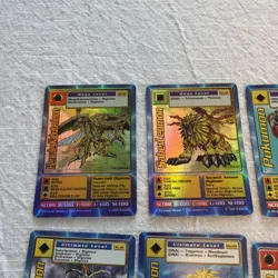Digimon Trading Card Lot of 79 Digi Battle Series Some 1st Edition and Holos '99 - Image 2