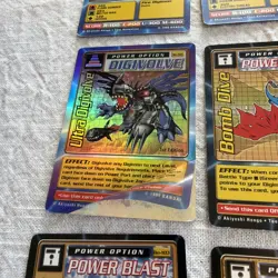 Digimon Trading Card Lot of 79 Digi Battle Series Some 1st Edition and Holos '99 - Image 5