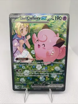Pokemon TCG Lillie's Clefairy EX Journey Together Sir Card 184/159 Mint Holo - Image 1