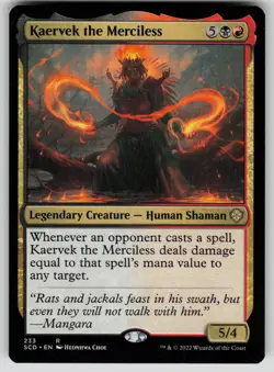 Kaervek the Merciless Normal R Starter Commander Decks 233 NM - Image 1