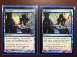 mtg 2x Fabricate foil Mirrodin NM - Image 1