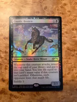 Caustic bronco MTG Year of the horse Promo Foil English - Image 1