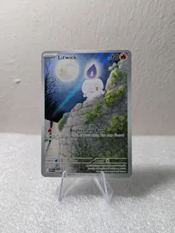 Pokemon Litwick Illustration Rare Holo 101/086 Sv: White Flare 60 HP English - Image 1