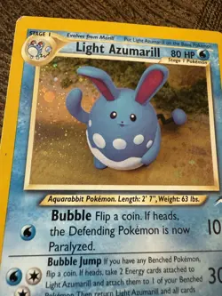 Light Azumarill #13/105 - Neo Destiny - Holo Rare - MP Played - Pokemon - Image 2
