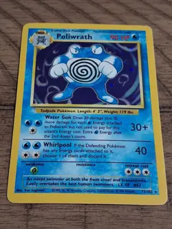 Pokemon TCG: Poliwrath (13/102) - Base Set, Holo LP - Image 1