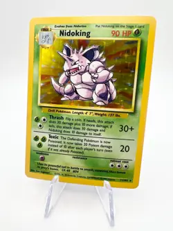 Pokemon tcg Base Set Nidoking Holo Rare 11/102 WOTC LP/MP (c2) - Image 1