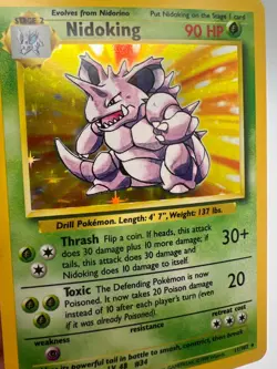 Pokemon tcg Base Set Nidoking Holo Rare 11/102 WOTC LP/MP (c2) - Image 2