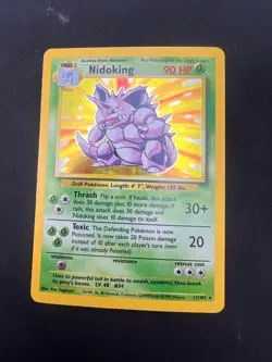 Pokemon tcg Base Set Nidoking Holo Rare 11/102 WOTC LP/MP (c2) - Image 4