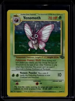 Pokemon TCG Venomoth 13/64 Jungle Holo Rare LP - Image 1