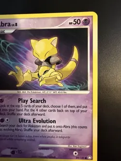 Pokemon TCG Abra 69/123 Common NM 2007 - Image 2