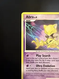 Pokemon TCG Abra 69/123 Common NM 2007 - Image 3