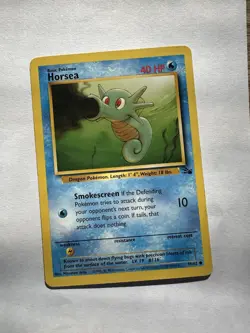 Pokemon TCG Horsea 49/62 Fossil Unlimited LP - Image 1