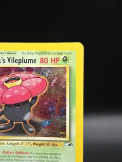 Erika's Vileplume Gym Heroes Holo Rare 5/132 Stage 2 80 HP 1999 English - Image 2