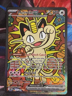 Pokemon TCG Meowth EX 121/088 SIR Perfect Order - Image 1