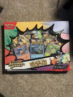 Pokemon Acended Heroes First Partners Deluxe Pin Collection Box SEALED - Image 1