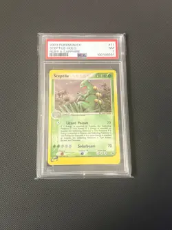 Pokemon TCG Sceptile Holo Ruby & Sapphire #11/109 2003 PSA 7 Holo Rare English - Image 1