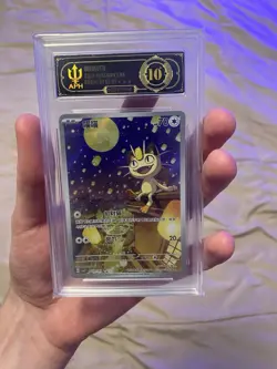 APH Black 10 Pokemon Meowth Art Rare 2025 02 07/07 Gem Pack Vol.3 S.Chinese - Image 1