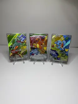 Pokemon TCG First Partner Illustration Collection Series 1 Kanto Starter Set - Image 1