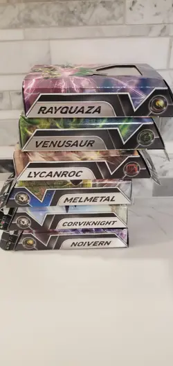 6 Pokemon TCG Battle V Decks Lot Factory Sealed Venusaur Rayquaza Lycanroc - Image 3
