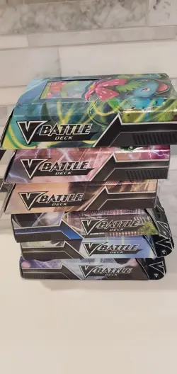 6 Pokemon TCG Battle V Decks Lot Factory Sealed Venusaur Rayquaza Lycanroc - Image 4