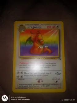 Pokemon TCG Dragonite Fossil 19/62 Regular Unlimited Rare - Image 1