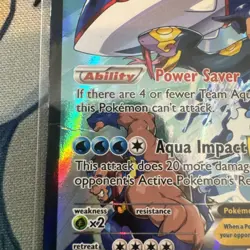 Pokemon TCG Team Aqua's Kyogre EX #6/34 Double Crisis Ultra Rare - Image 3