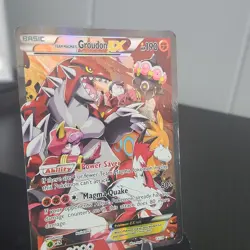 Pokemon Team Magma's Groudon EX Ultra Rare Full Art Holo 15/34 - Image 3